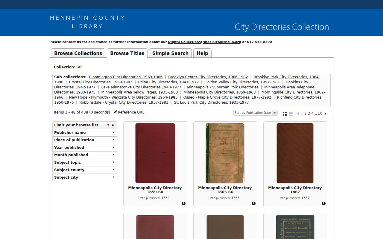 Plymouth city directory digitized New Hope Plymouth Wayzata collection browse