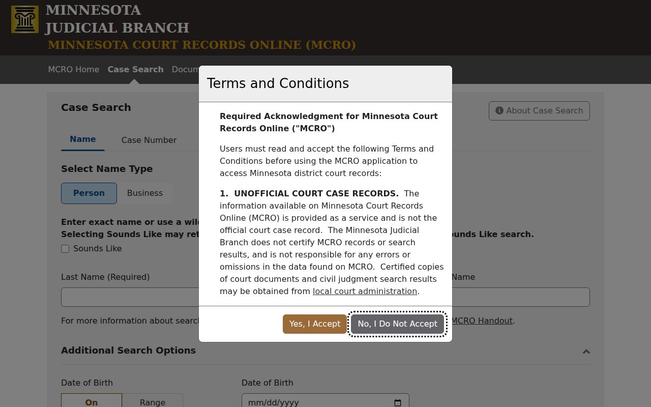 Plymouth residents directory MCRO court search tabs