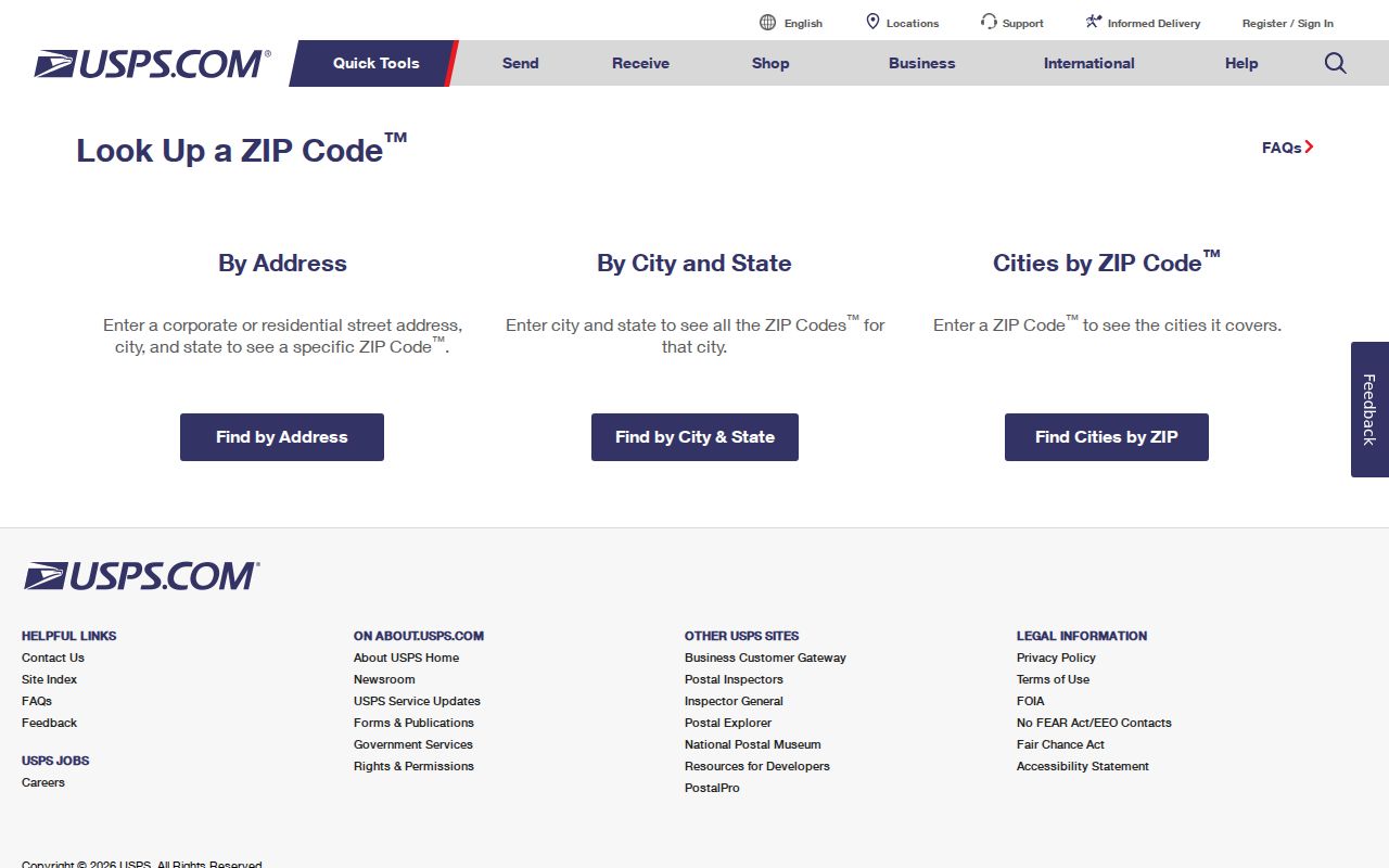 Plymouth ZIP code directory USPS address and ZIP lookup fields